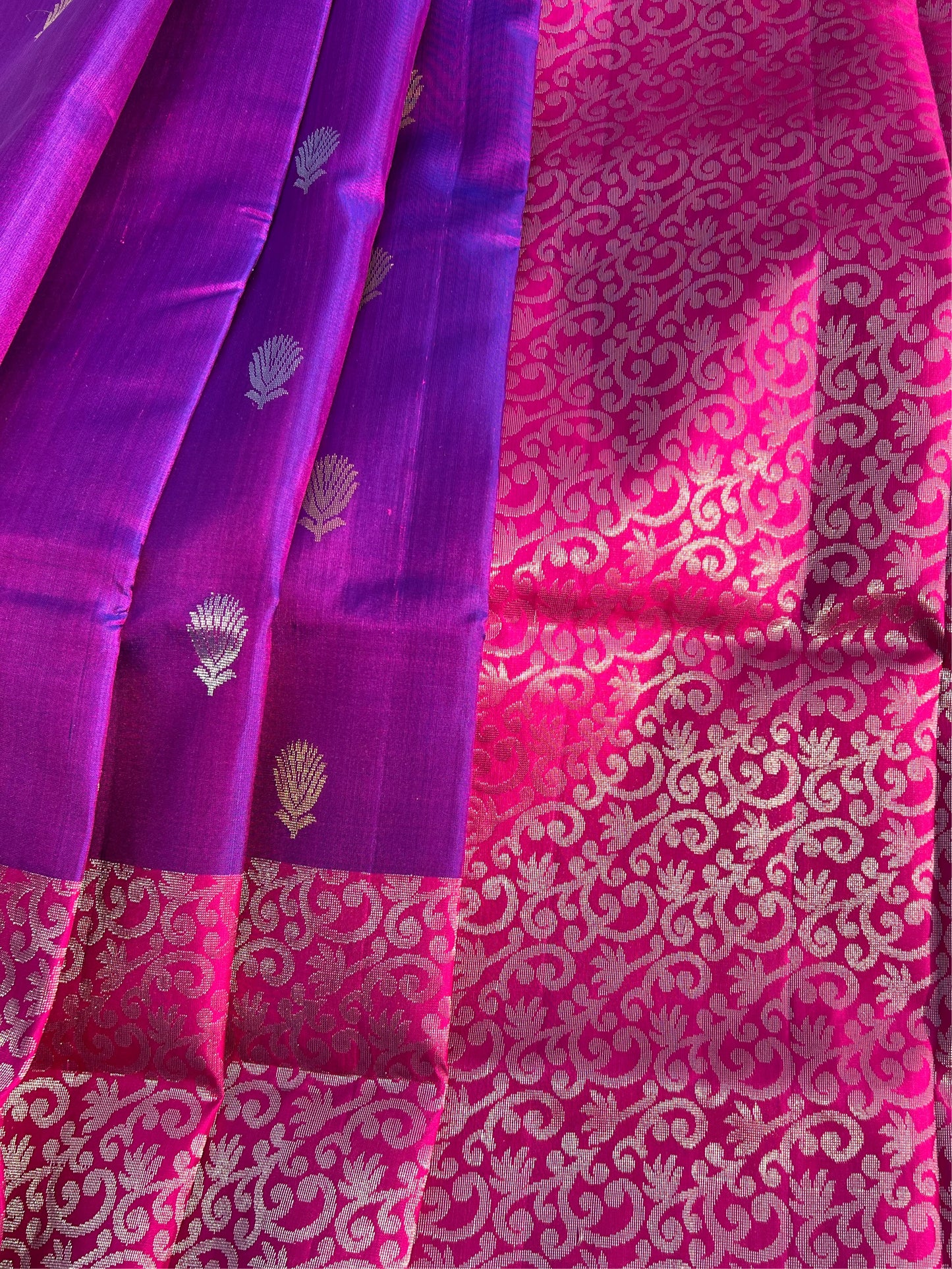 Purple Silk Saree