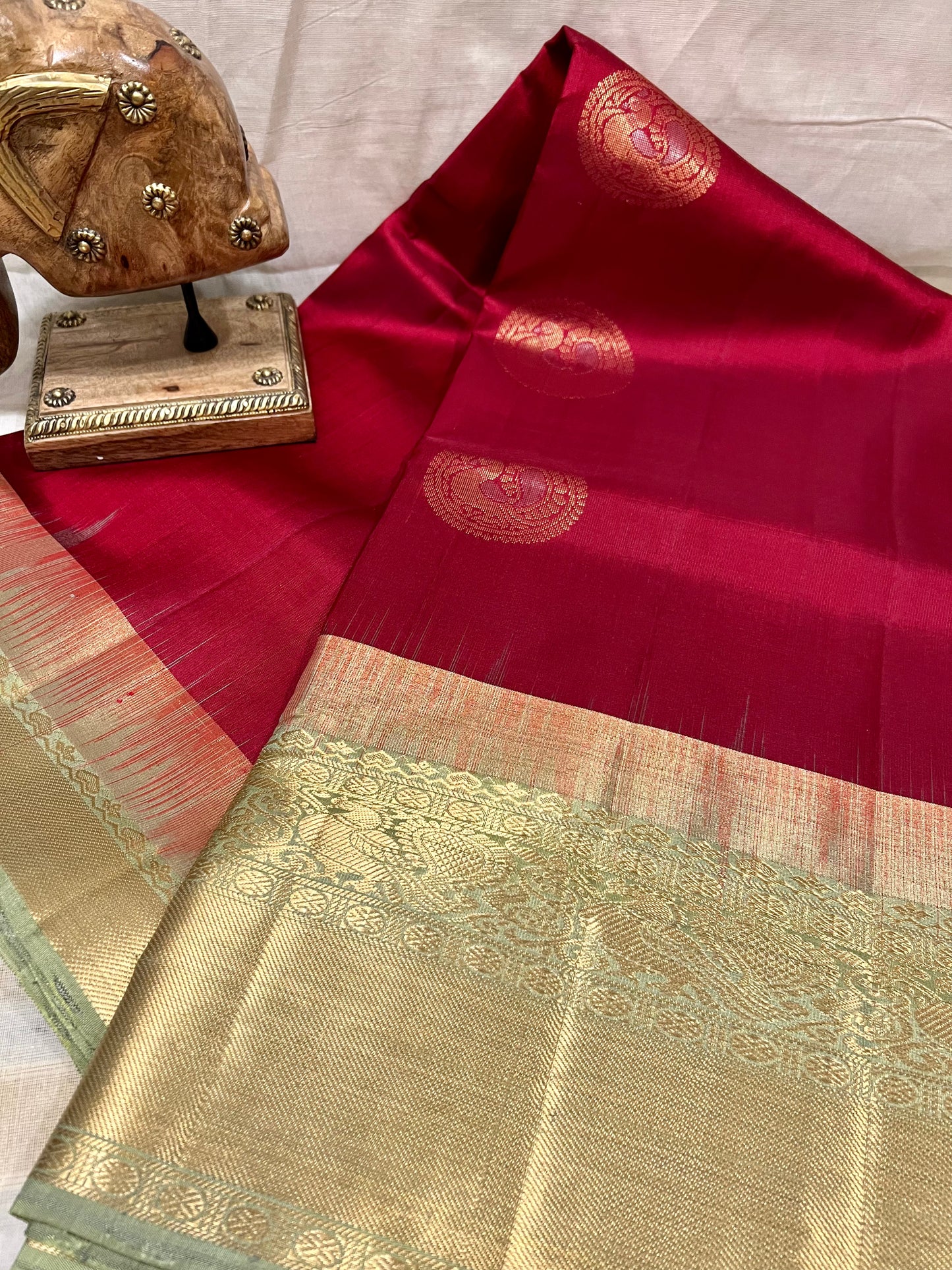 Maroon Silk Saree
