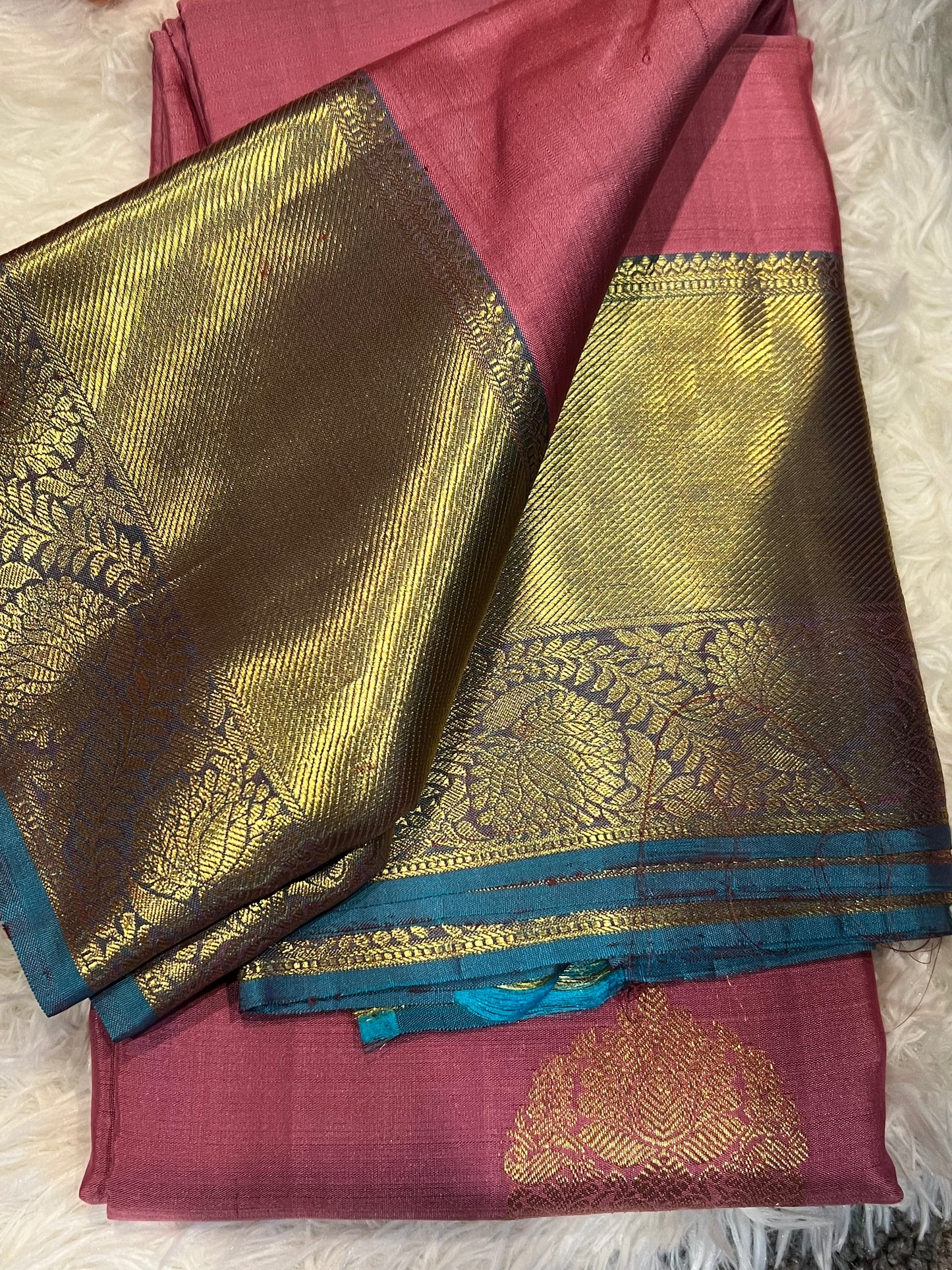 Pink Kanchi silk saree
