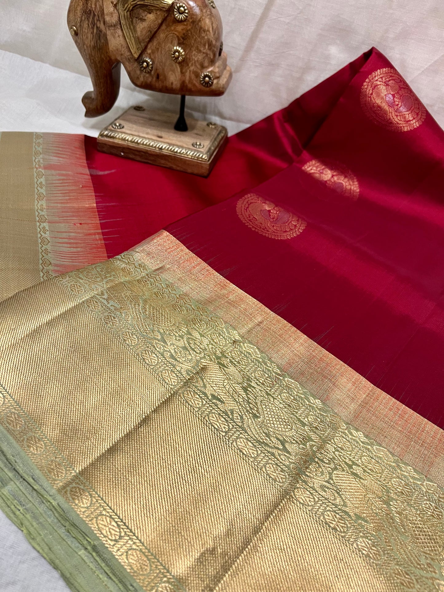 Maroon Silk Saree