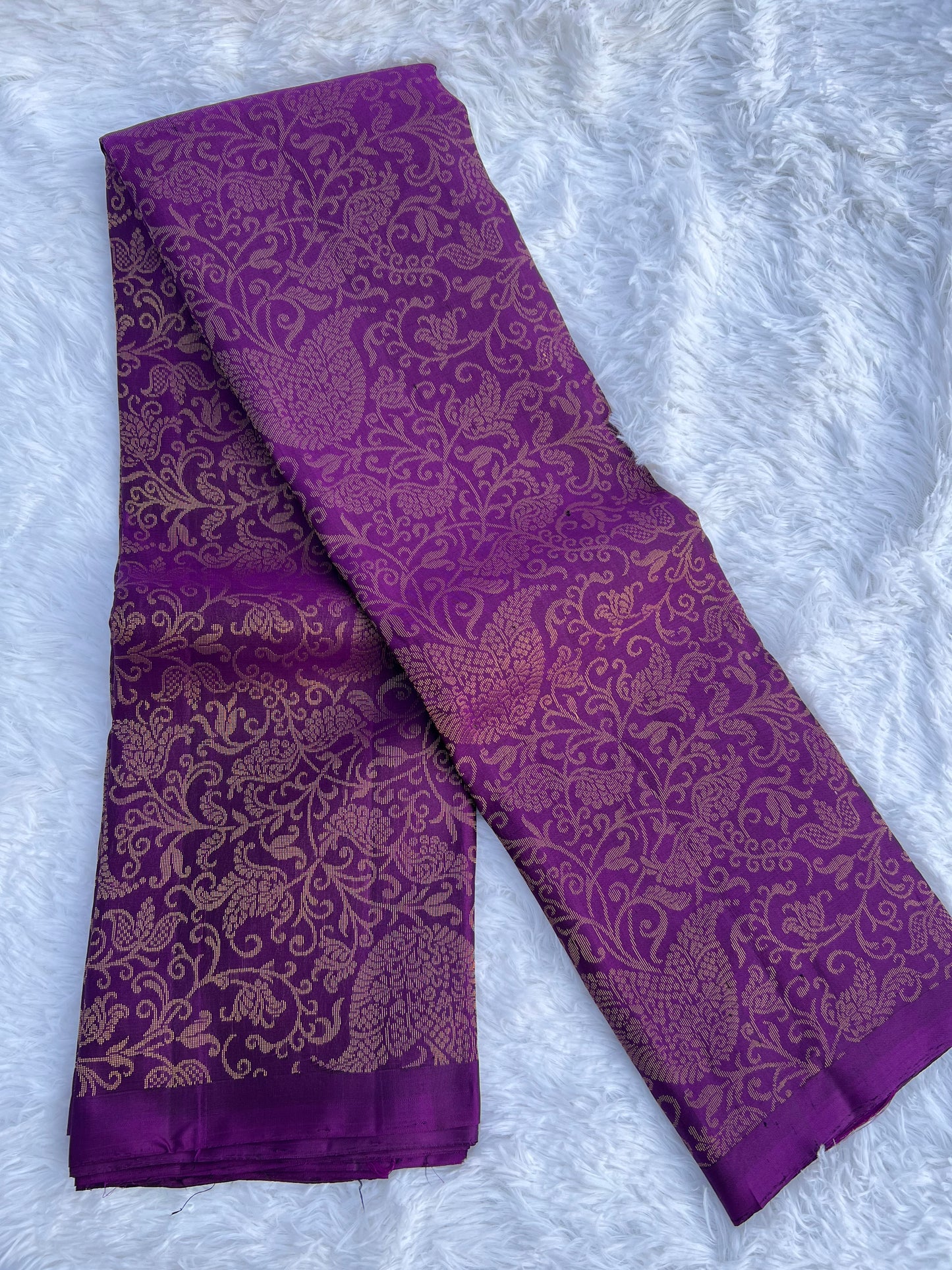 Russian Violet Silk Saree