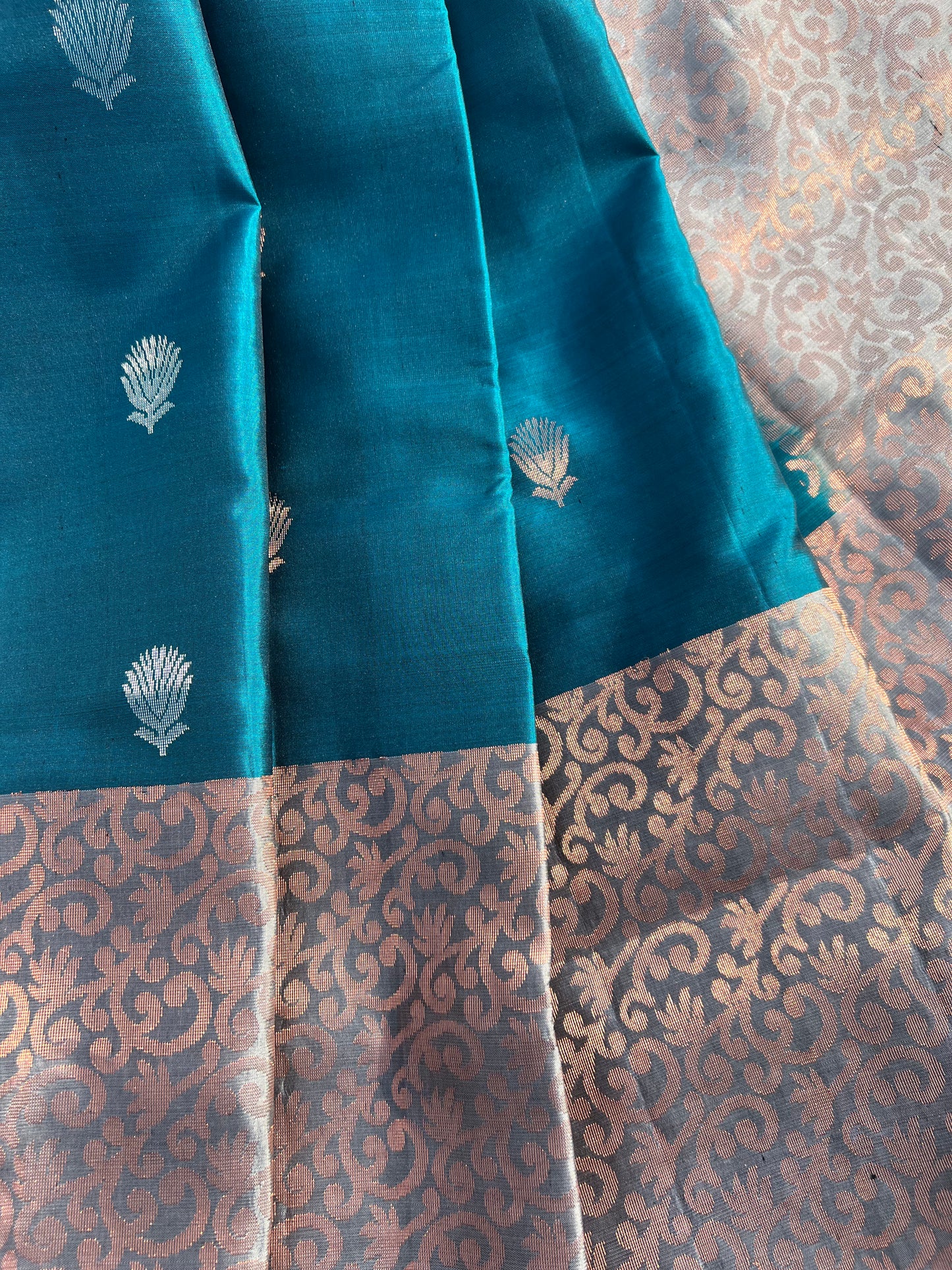 Yale Blue Silk Saree