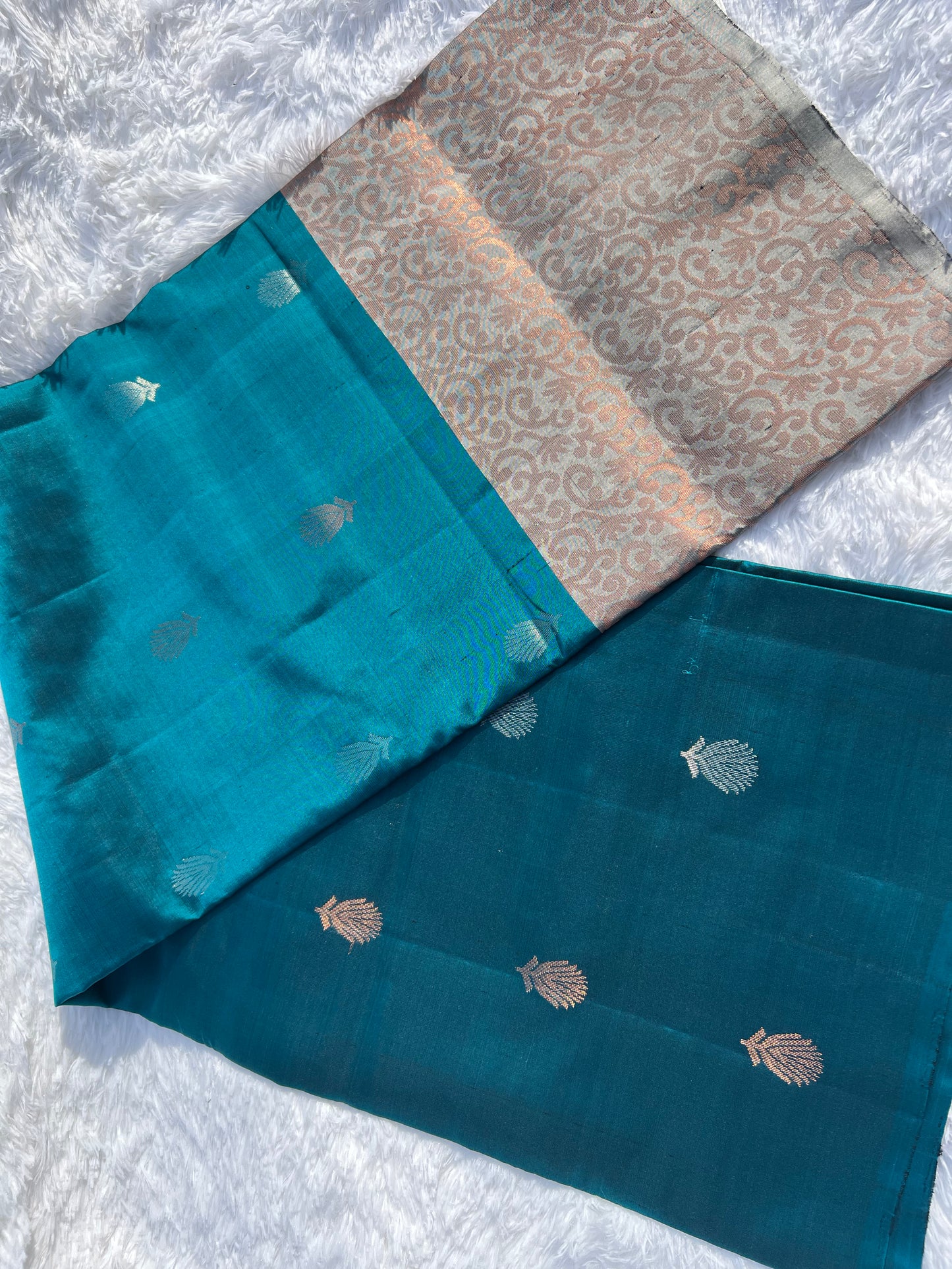 Yale Blue Silk Saree