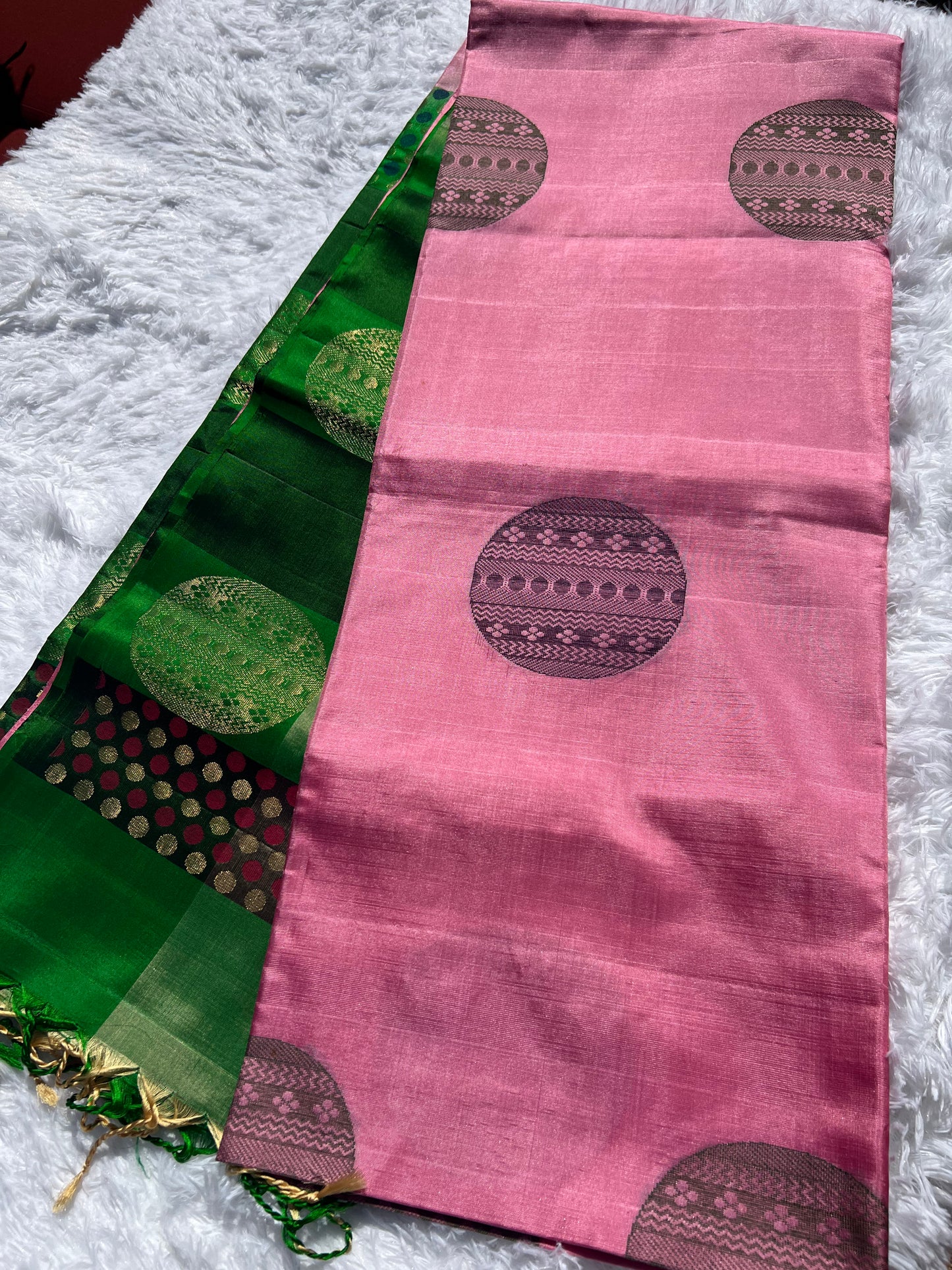 Pink Silk Saree