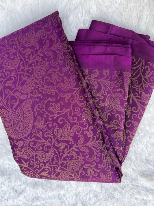 Russian Violet Silk Saree