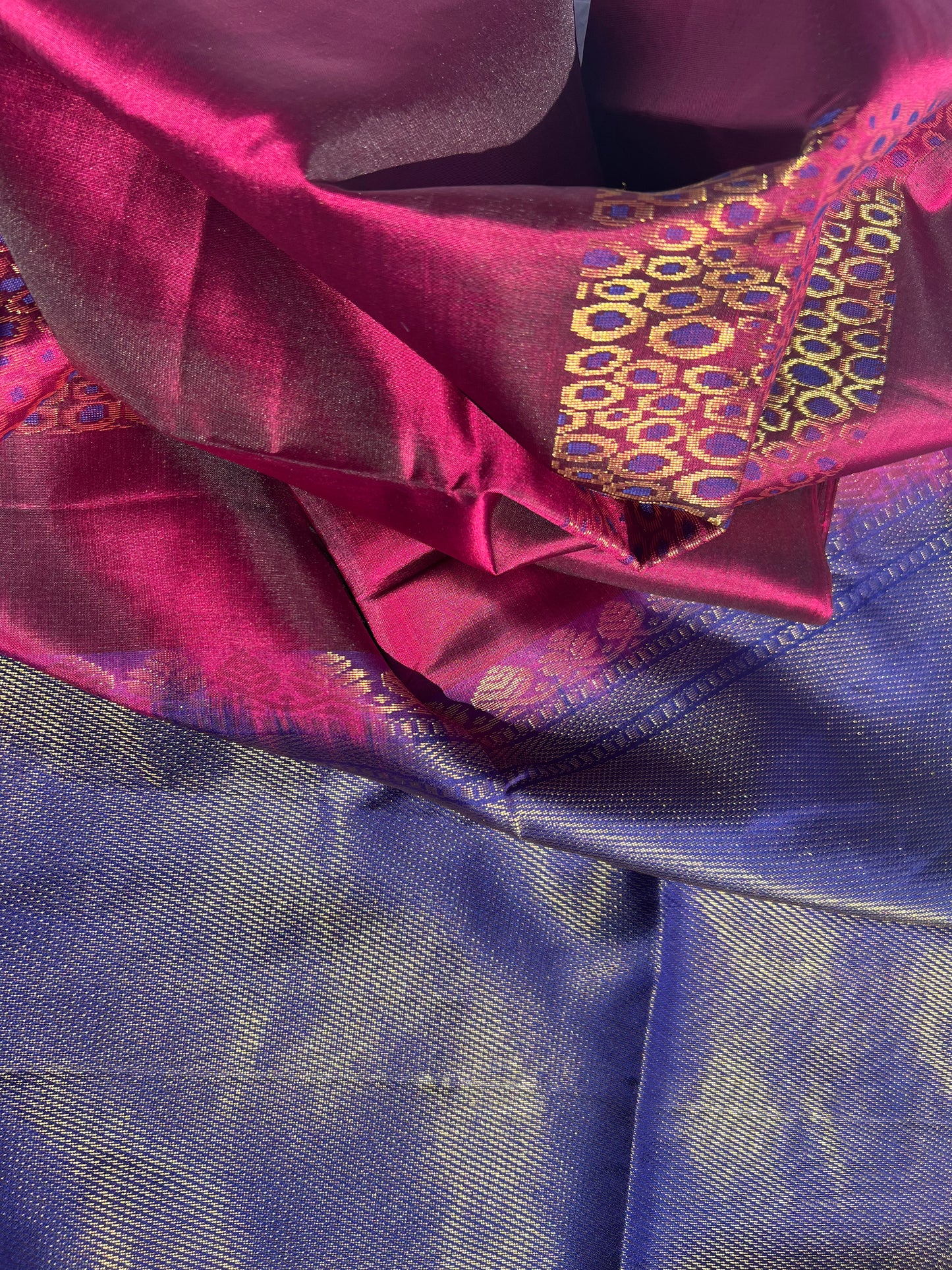 Wine Silk Saree