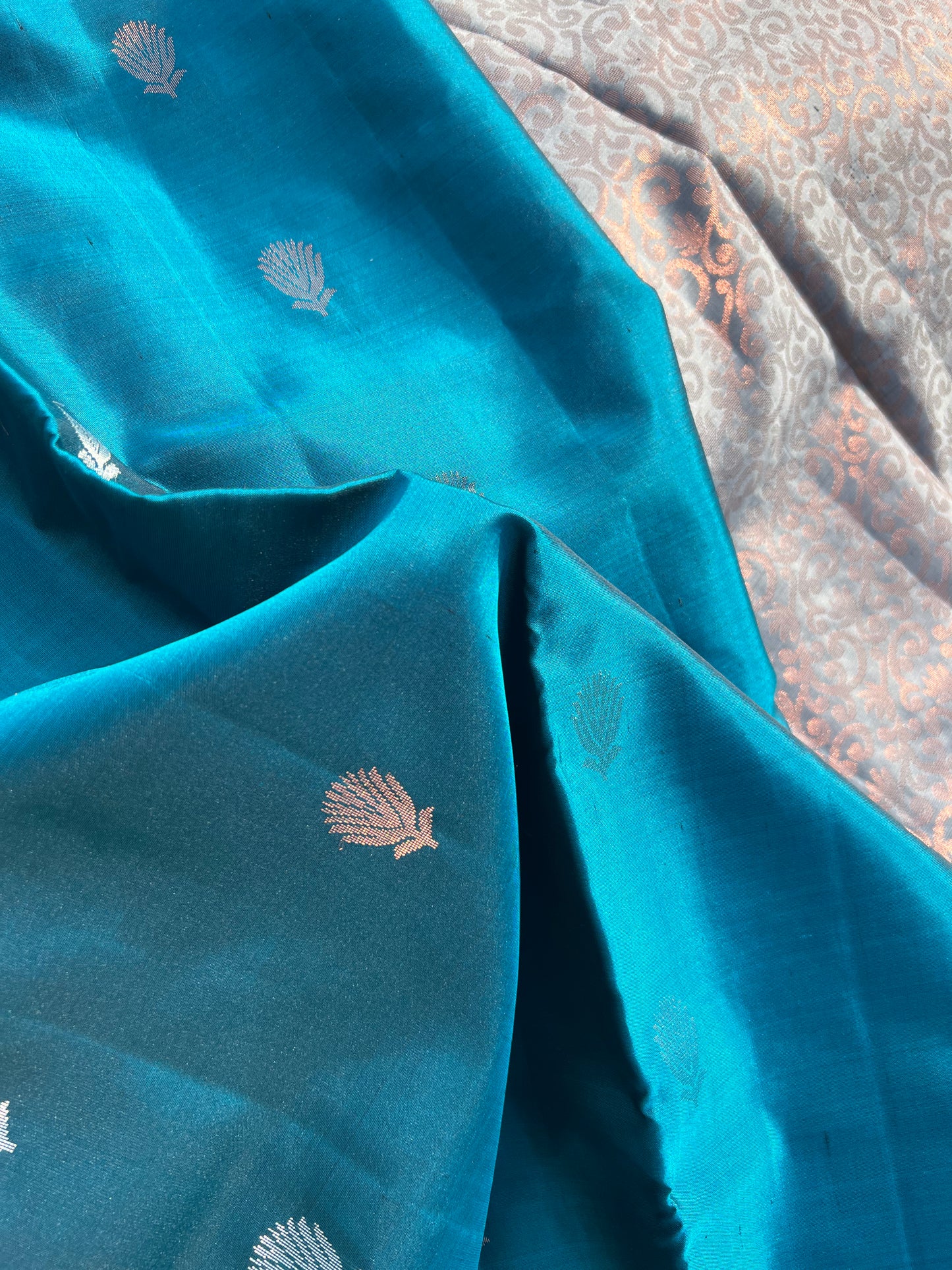 Yale Blue Silk Saree