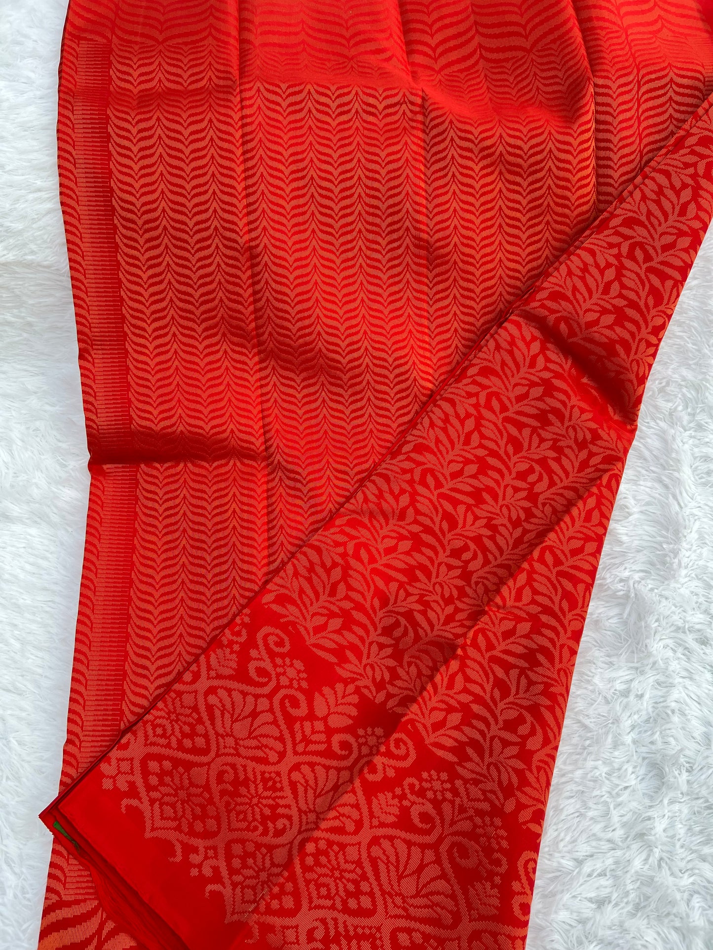 Crimson Red Silk Saree