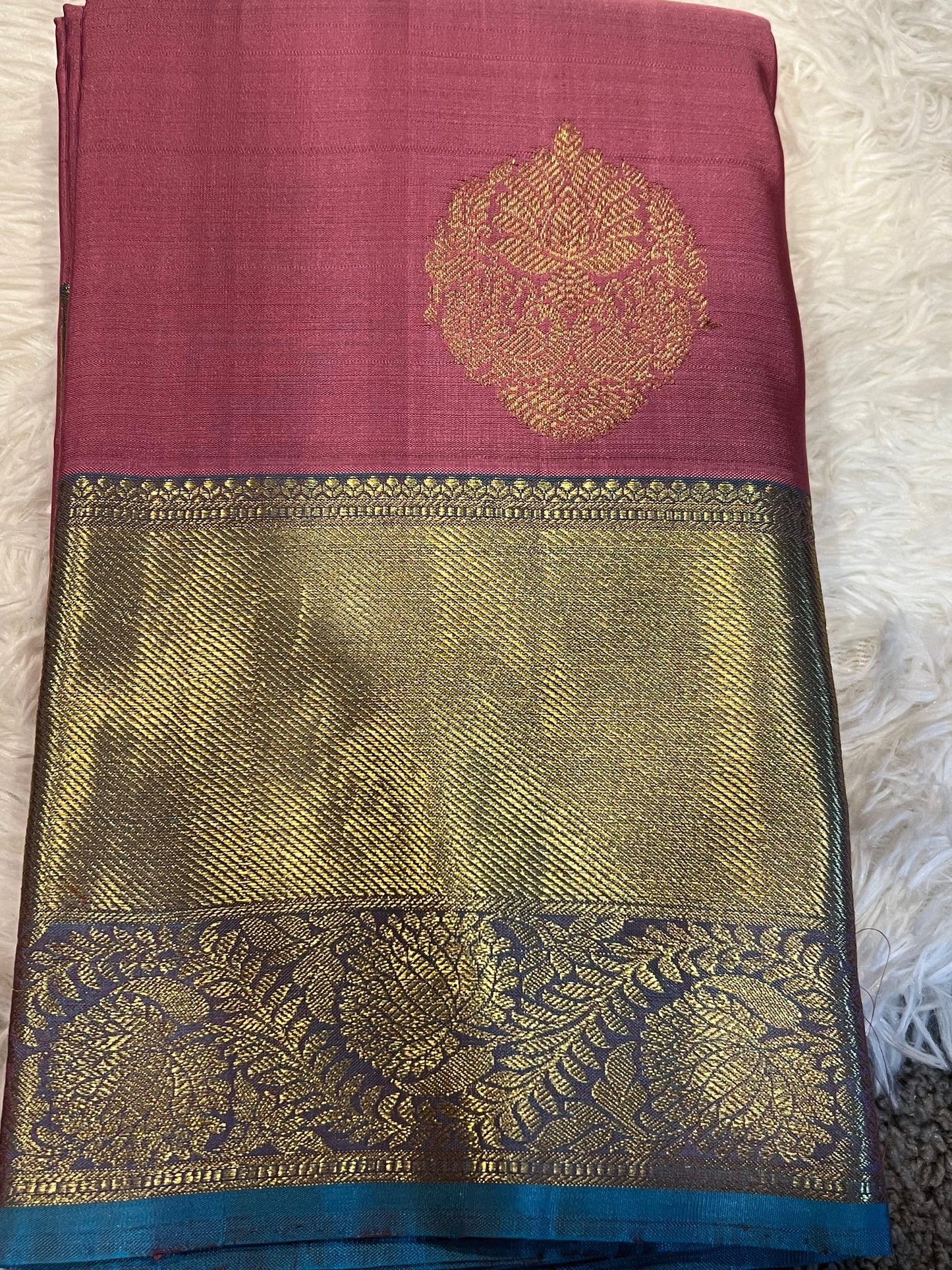 Pink Kanchi silk saree