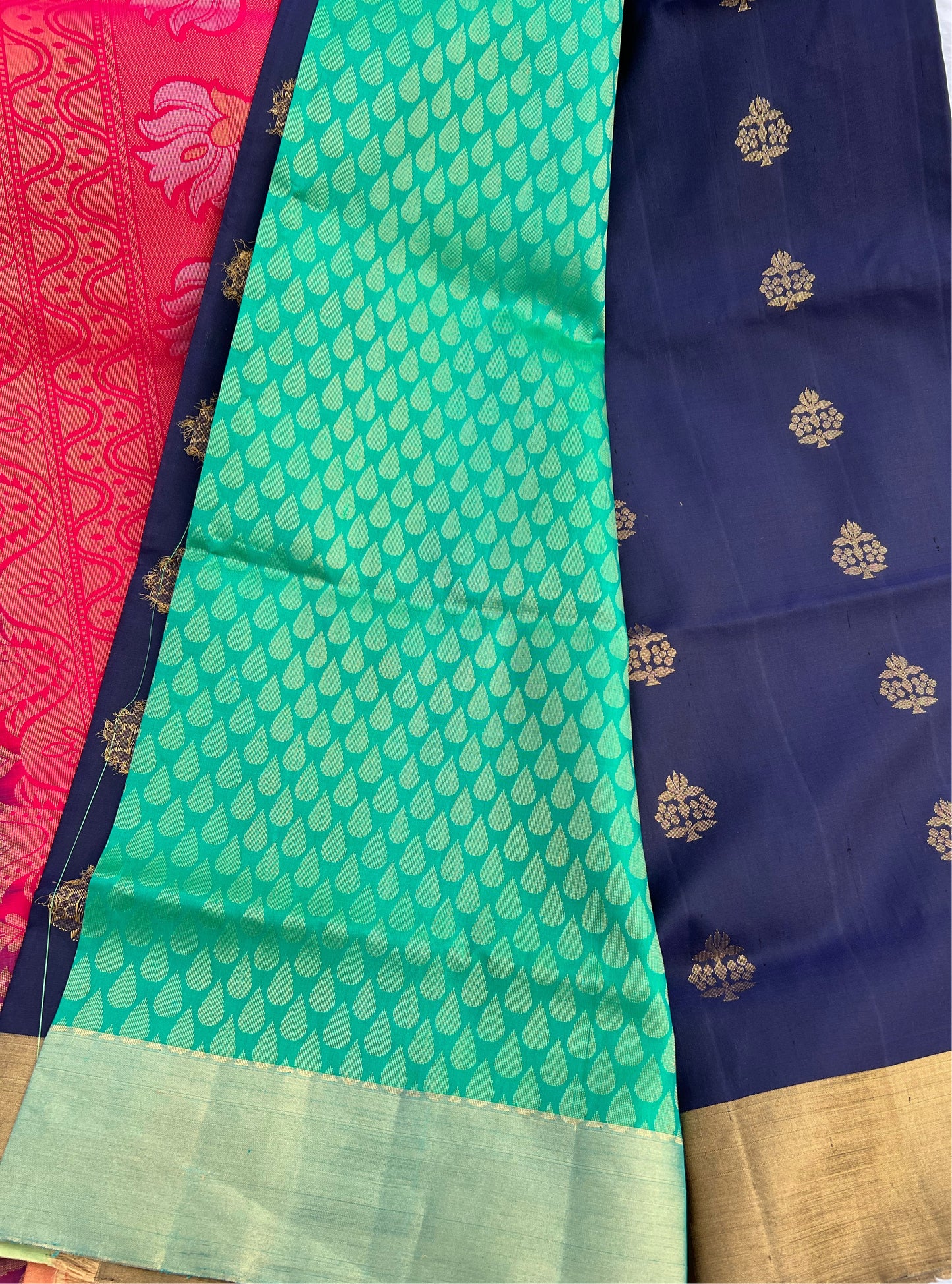 Tri color Silk Saree