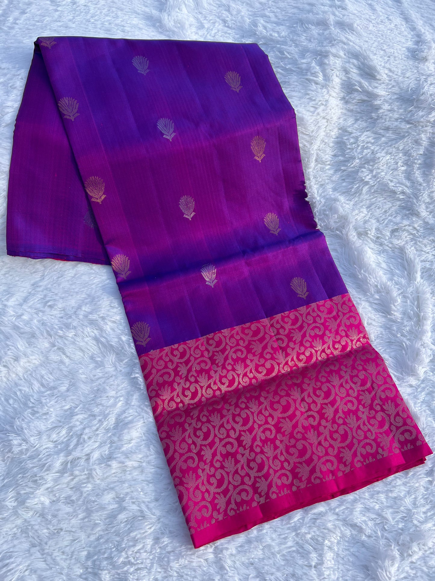 Purple Silk Saree