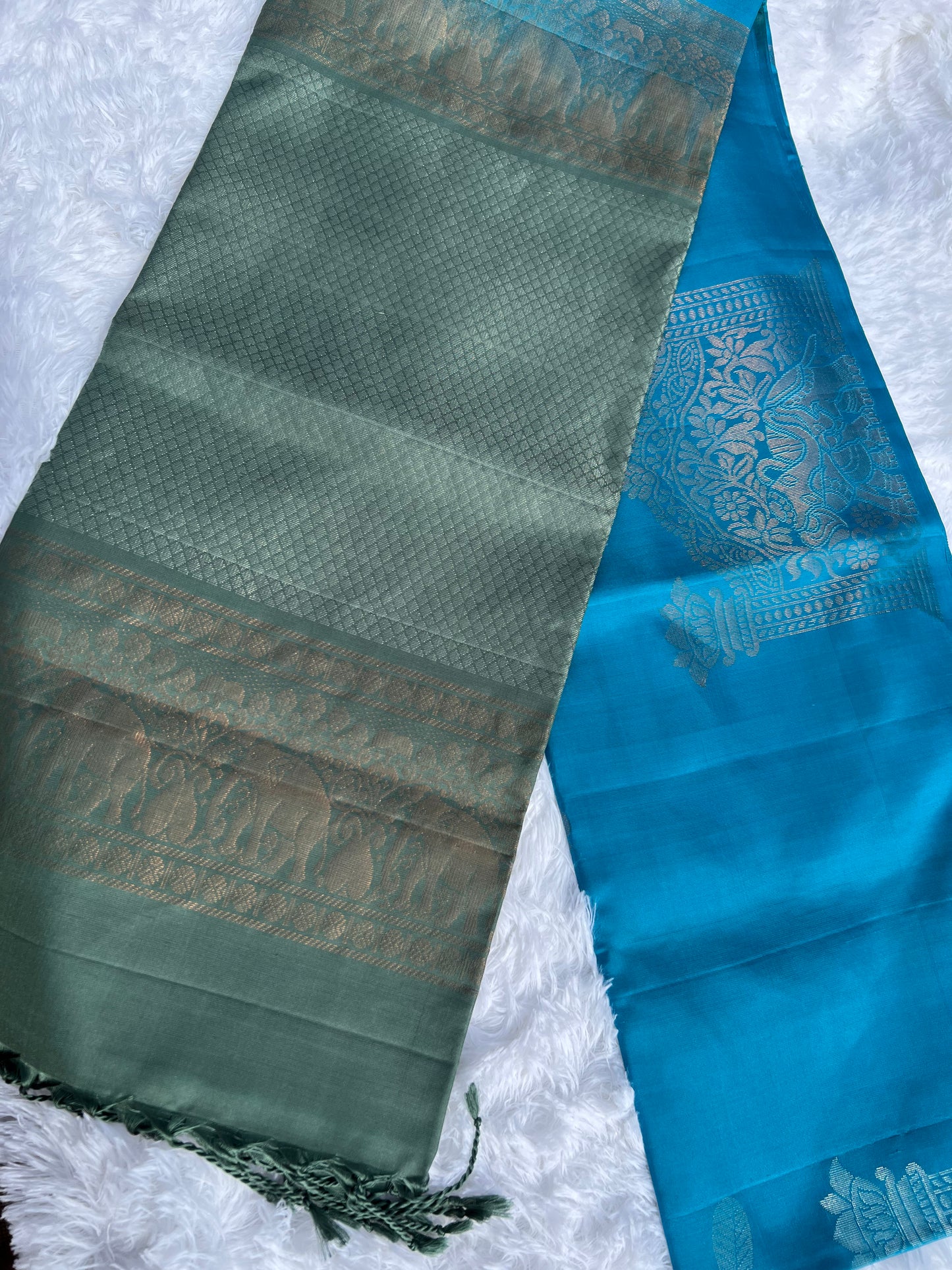 Blue Silk Saree
