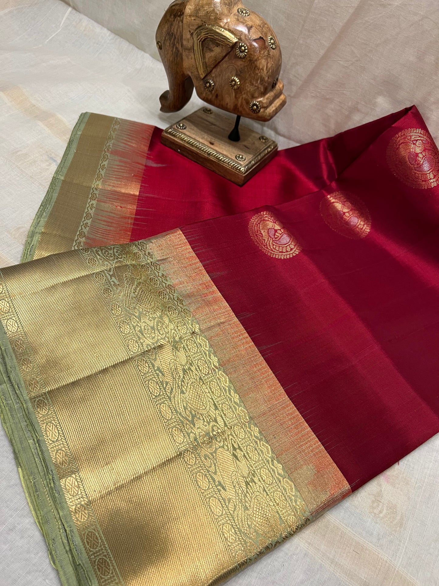 Maroon Silk Saree