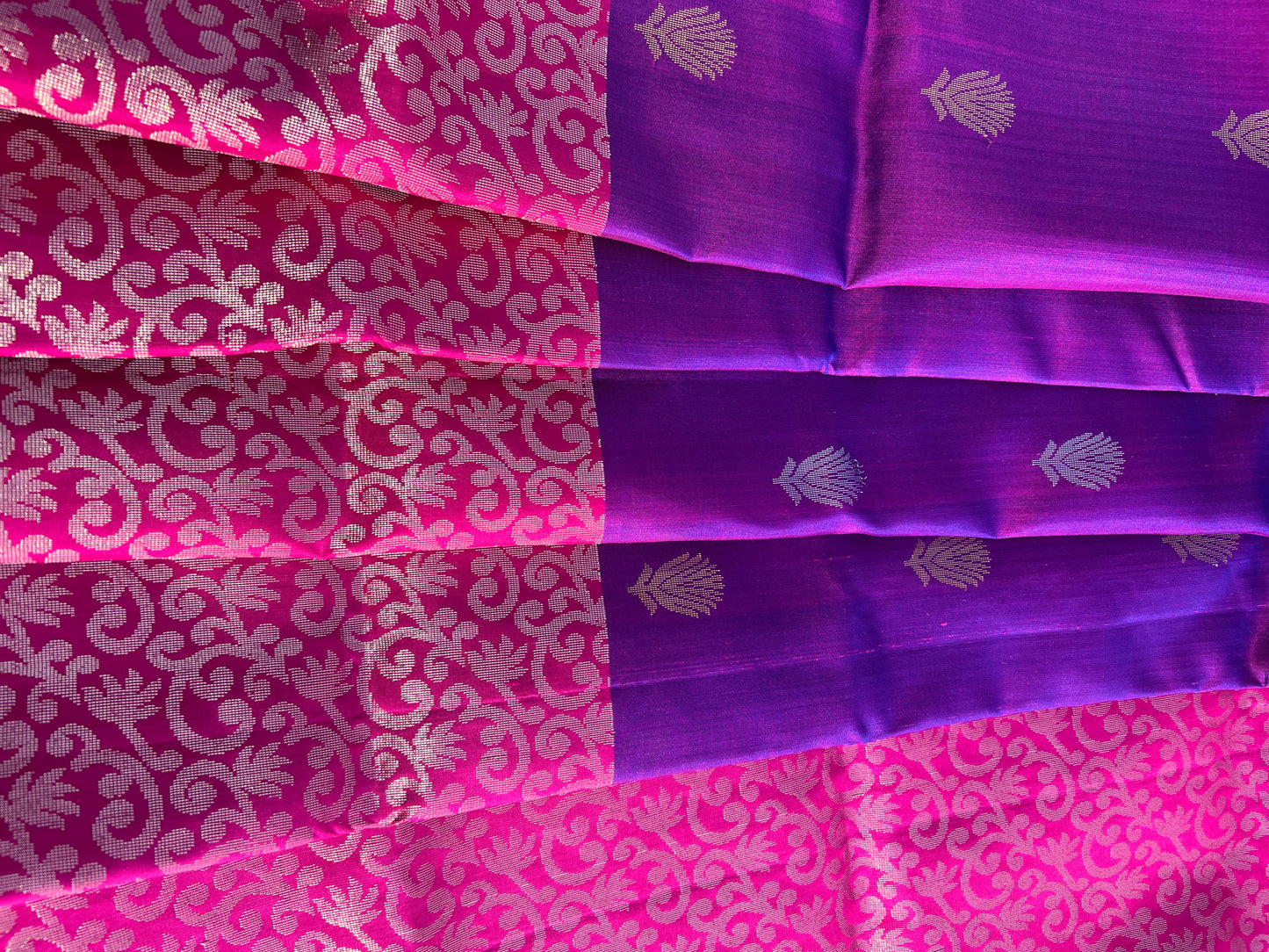 Purple Silk Saree