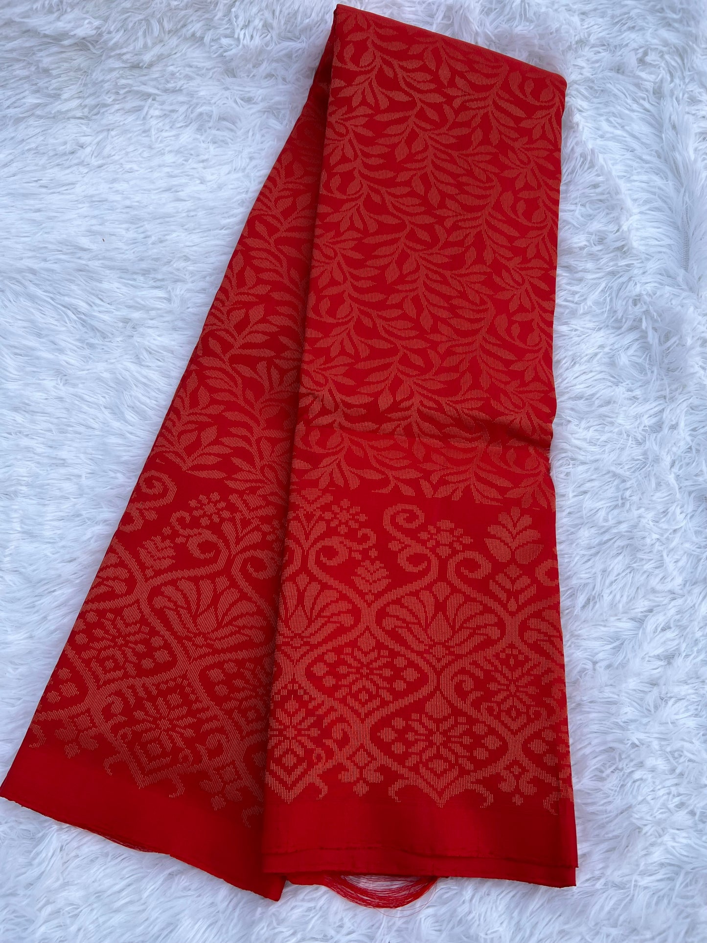 Crimson Red Silk Saree