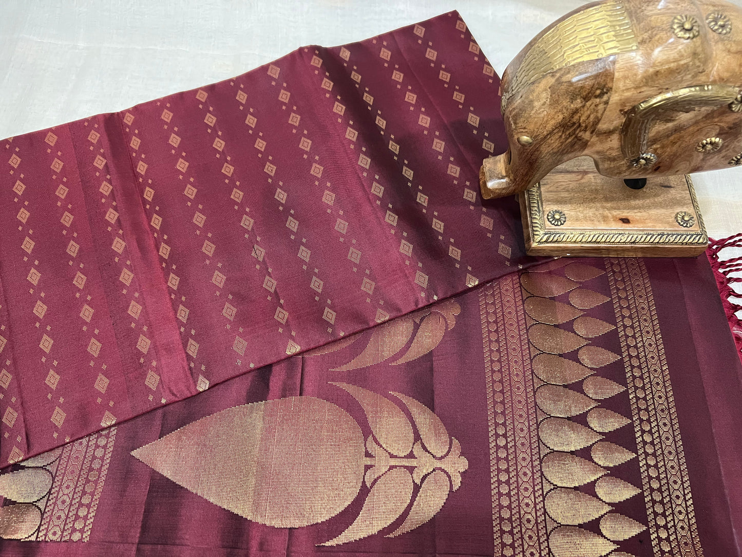 Mahogany Silk Saree