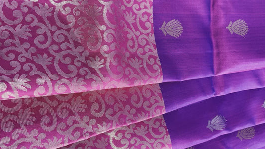 Purple Silk Saree