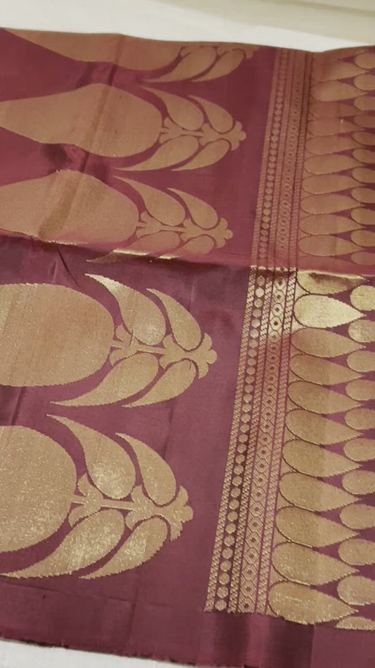 Mahogany Silk Saree