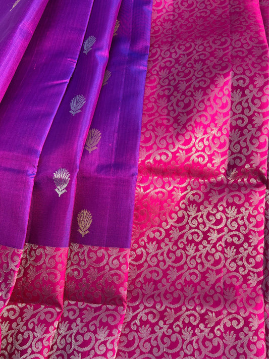 Purple Silk Saree
