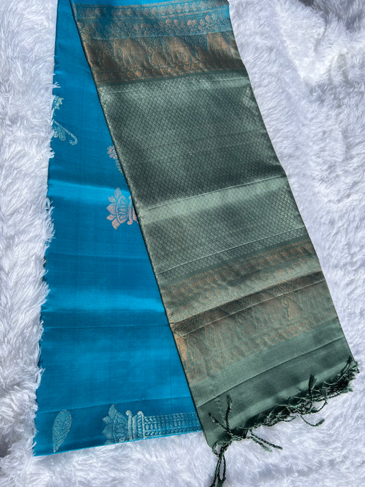 Blue Silk Saree