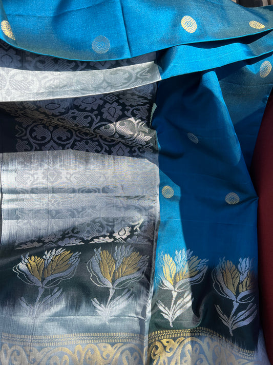 Blue Silk Saree